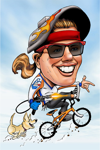 A digital caricature