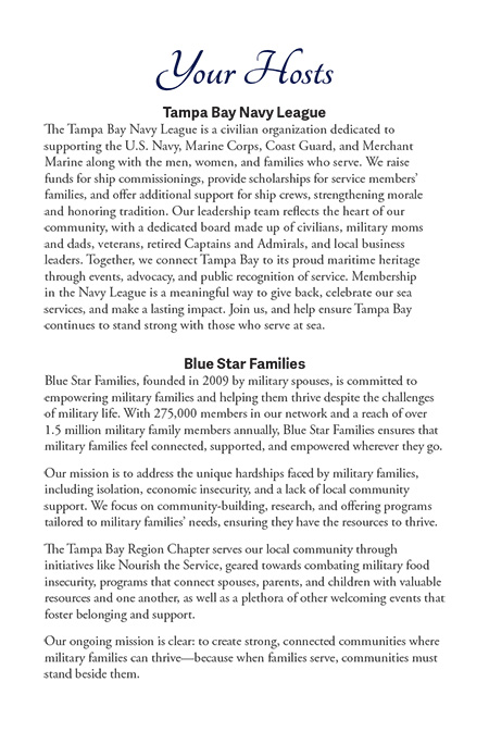 250th Navy Ball Program sample page 3