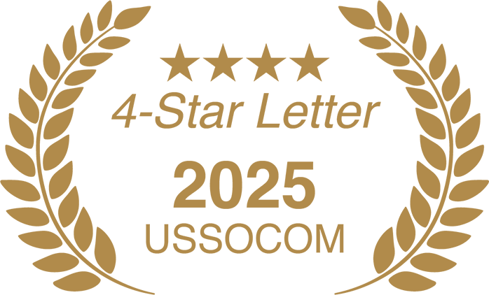 A 4-star letter from the USSOCOM Commander.