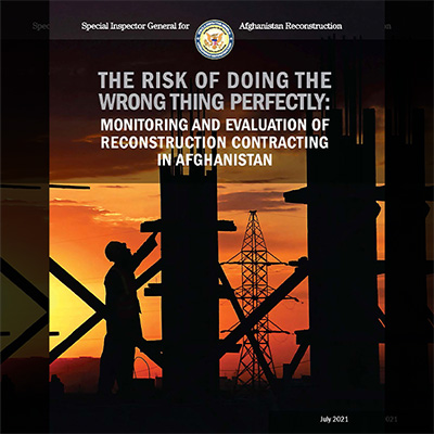 SIGAR, Lessons Learned publication, 2021